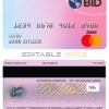 Fillable Ecuador Banco Interamericano de Desarrollo BID bank mastercard debit card Templates | Layer-Based PSD