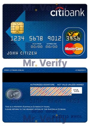 Australia Editable Template 13 Editable Australia Citibank mastercard Templates in PSD Format