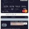 Editable Bhutan Bank of Bhutan mastercard debit card Templates in PSD Format