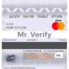 Editable Denmark Nykredit bank mastercard debit card Templates in PSD Format