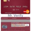 Editable Ecuador Banco del Austro mastercard Templates in PSD Format