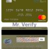 Editable Equatorial Guinea BGFI Bank mastercard credit card Templates in PSD Format
