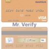 Editable Ethiopia Awash International Bank visa debit card Templates in PSD Format