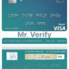 Editable Gabon BGFI Bank visa debit card Templates in PSD Format