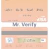 Editable Georgia Bank of Georgia visa debit card Templates in PSD Format