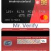 Editable Germany Sparkasse Westmunsterland bank mastercard Templates in PSD Format