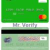 Editable Guinea Bissau Banco Da Africa Ocidental mastercard credit card Templates in PSD Format