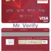 Editable Guyana Bank of Nova Scotia visa card Templates in PSD Format