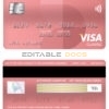 Editable India Finacle bank visa classic card Templates in PSD Format