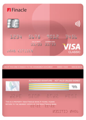India Editable Docs 6 Editable India Finacle bank visa classic card Templates