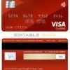 Editable India ICICI bank visa classic card Templates in PSD Format