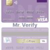 Editable Netherlands SNS Bank visa debit card Templates in PSD Format