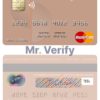 Editable Oman Sohar International Bank mastercard Templates in PSD Format