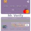 Editable Pakistan Meezan Bank Limited mastercard Templates in PSD Format