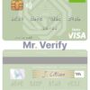 Editable Palestine Al Quds Bank visa debit card Templates in PSD Format