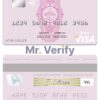 Editable Palestine Bank of Palestine visa debit card Templates in PSD Format