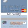 Editable Paraguay Banco BBVA mastercard credit card Templates in PSD Format