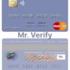 Editable Portugal Banco BAI Europa mastercard Templates in PSD Format