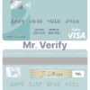 Editable Russia Bank ZENIT visa debit card Templates in PSD Format