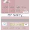 Editable Russia Bank of Moscow visa debit card Templates in PSD Format