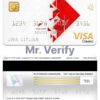 Editable Singapore HSBC bank visa classic card Templates in PSD Format