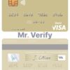 Editable Singapore Maybank Singapore visa debit card Templates in PSD Format