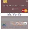 Editable Slovenia Addiko Bank mastercard Templates in PSD Format