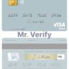 Editable South Korea Woori Financial Group visa debit card Templates in PSD Format