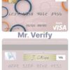 Editable Taiwan Chang Hwa Bank visa debit card Templates in PSD Format