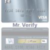 Editable Tanzania AccessBank visa debit card Templates in PSD Format