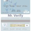 Editable Timor-Leste Banco Nacional de Comércio de Timor-Leste visa debit card Templates in PSD Format