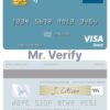 Editable Togo Ecobank visa debit card Templates in PSD Format