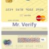 Editable Tunisia RBC Royal Bank mastercard Templates in PSD Format