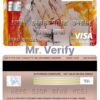 Editable USA Maryland Howard Personal bank visa electron card Templates in PSD Format