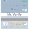 Editable United Arab Emirates MCB Bank visa debit card Templates in PSD Format