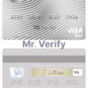 Editable Uruguay Banque Heritage visa debit card Templates in PSD Format