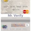 Editable Venezuela Banco Mercantil mastercard Templates in PSD Format