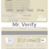 Editable Yemen Central Bank of Yemen visa debit card Templates in PSD Format