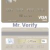Editable Yemen Housing Bank visa debit card Templates in PSD Format