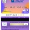 Editable Egypt Blom Bank visa electron card Templates in PSD Format