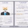 Egypt dog Fake PSD Passport | Instant Download