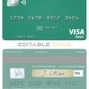 Editable Estonia Bigbank visa debit card Templates in PSD Format