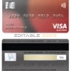 Editable Estonia Citadele bank visa electron card Templates in PSD Format