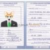 Estonia dog Fake PSD Passport | Instant Download