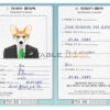 Ethiopia dog Fake PSD Passport | Instant Download