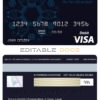 Fillable Benin Ecobank visa card debit card Templates | Layer-Based PSD