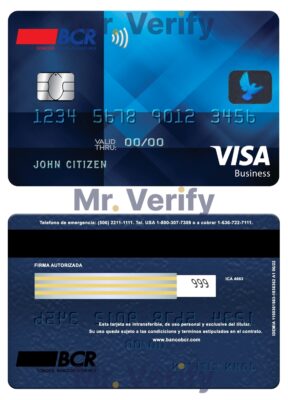 Fillable Costa Rica The Bank of Costa Rica bank visa business credit card Templates | Layer-Based PSD