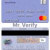 Fillable Ethiopia Awash International Bank mastercard credit card Templates | Layer-Based PSD