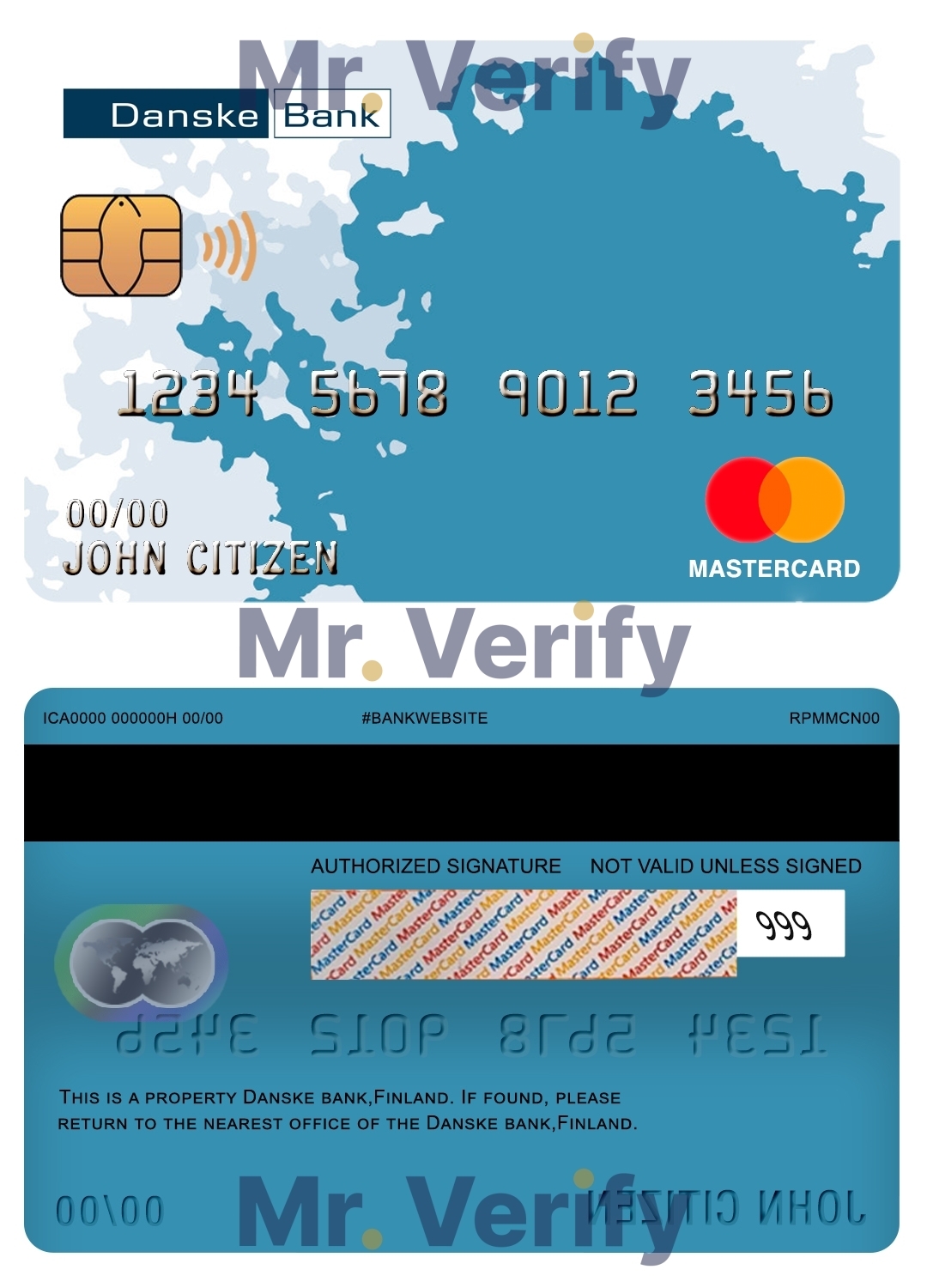 Fillable Finland Danske bank mastercard Templates | Layer-Based PSD