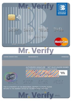 Fillable Georgia Basis Bank mastercard Templates | Layer-Based PSD